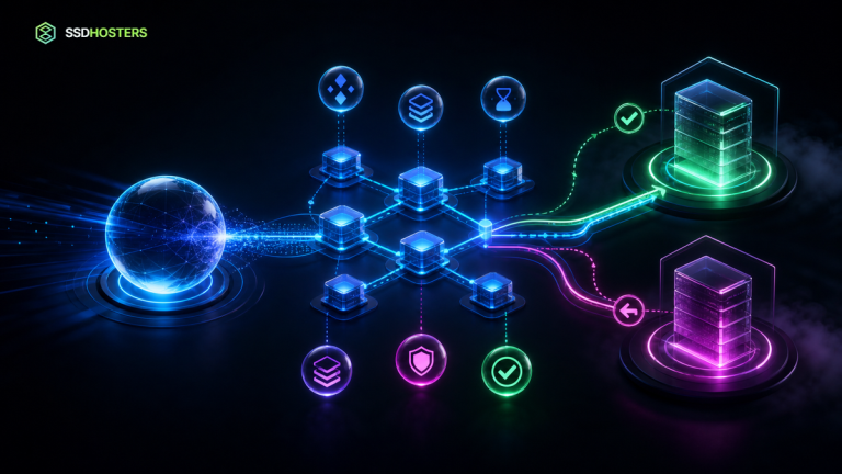 DNS migration site web — migration de site web néon avec résolution DNS, ancien et nouvel hébergement, TTL, vérification et chemin de retour