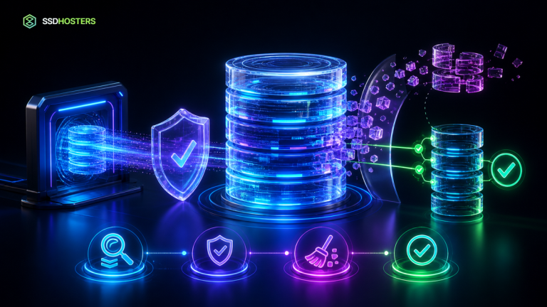 Nettoyer la base de données WordPress — base de données WordPress néon triée par diagnostic, sauvegarde et nettoyage ciblé sans suppression aveugle